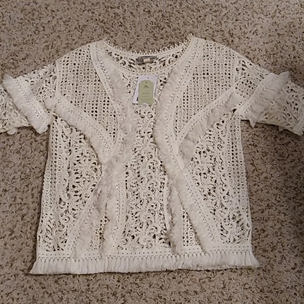 Boho laced top